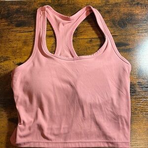 Sports tank top with built in bra